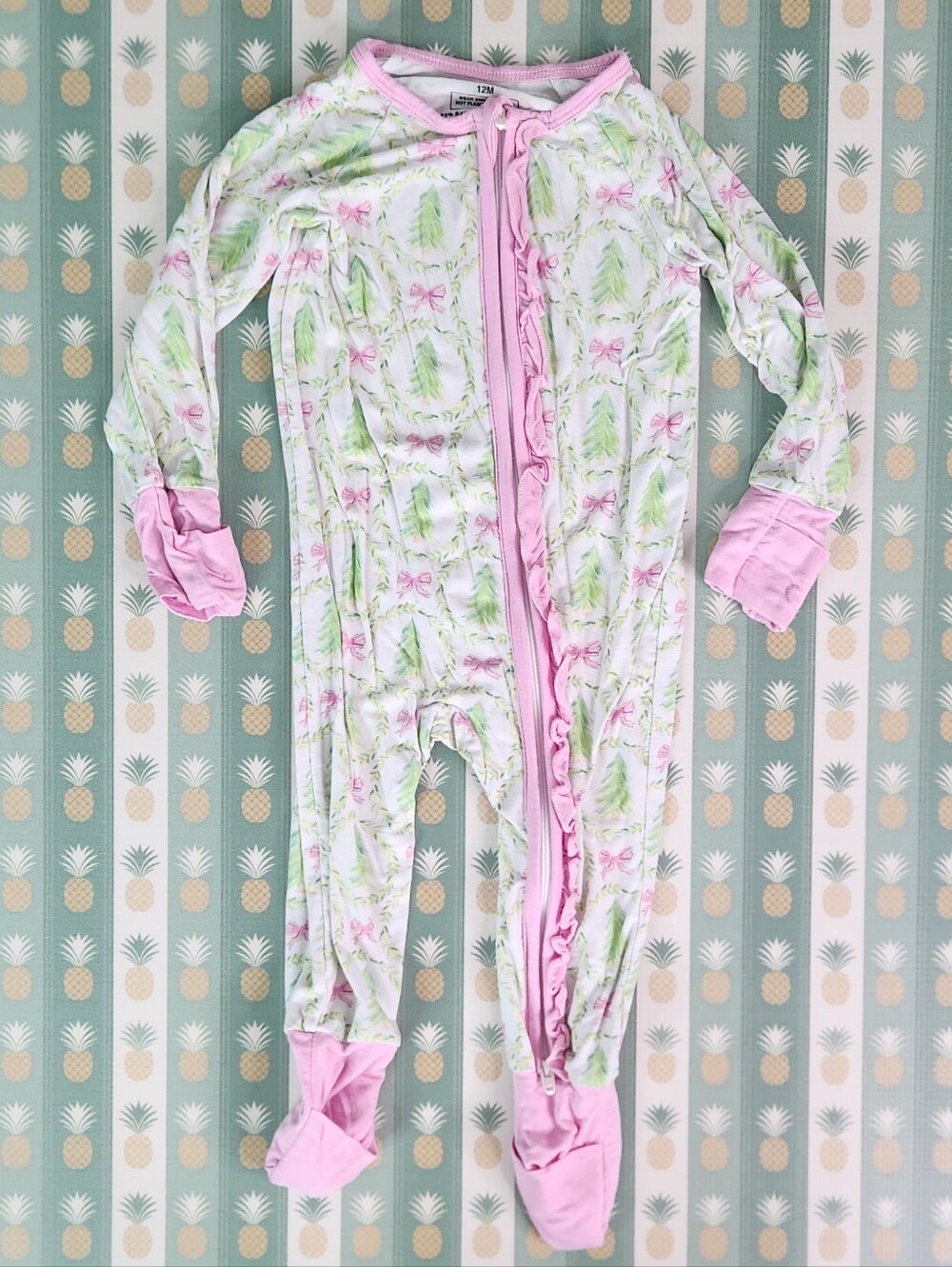 Abby & Evie Christmas Bow Bamboo Pajamas